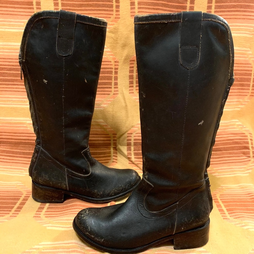 Distressed Black Patron by Perugia Boots 9.5
